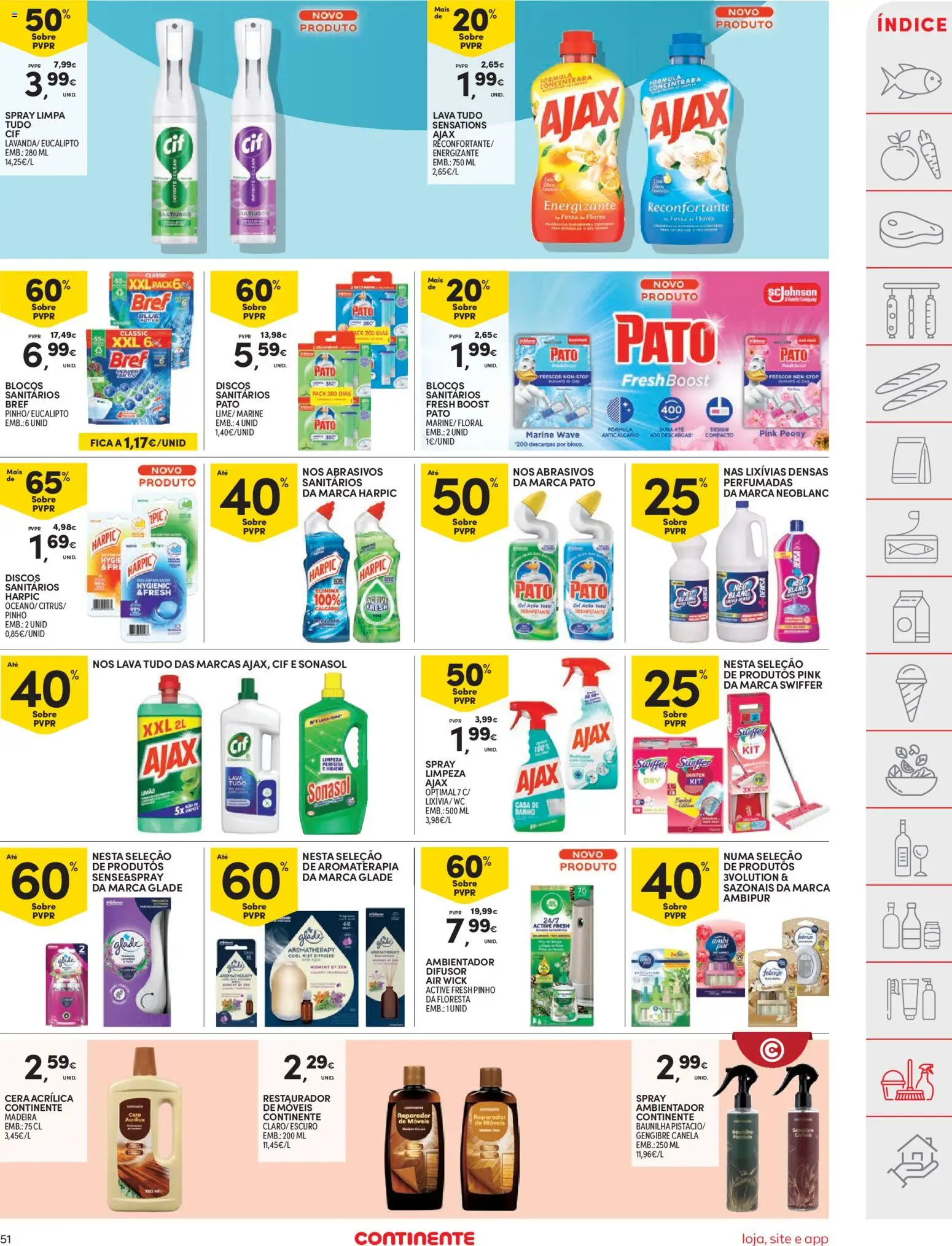 Continente folheto │ válido de 03.03.2026 | Página: 51 | Produtos: Flores, Canela, Cera, Difusor