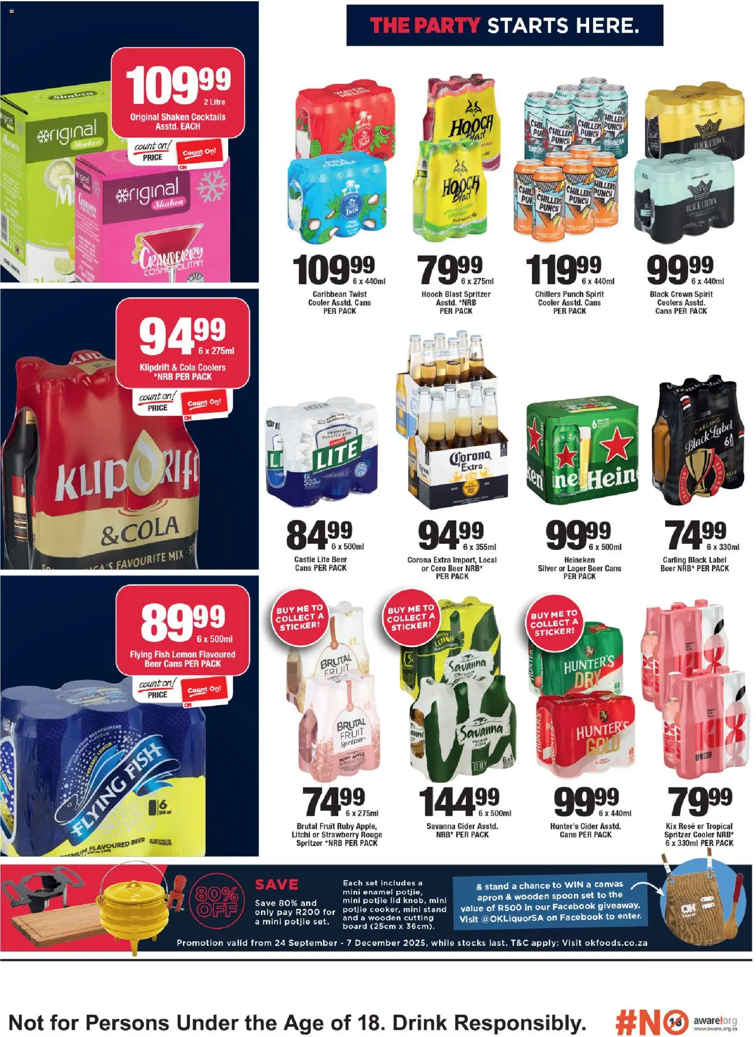 New OK Foods catalogue – valid from 25.11.2025 | Page: 3 | Products: Apron, Cooler, Beer, Lemon