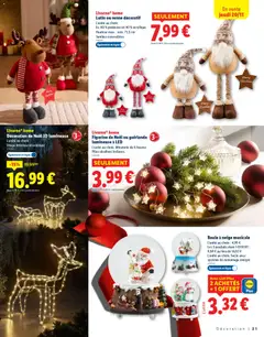 LIDL - Prévisualisation de Livarno® home Figurine de Noël ou guirlande lumineuse à LED, L'unité au choix. Minuterie de 6 heures. Piles alcalines incluses. valide à partir de 07.11.2025 | Page: 21