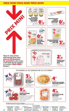 Super U - Prévisualisation de Super U catalogue valide à partir de 21.10.2025 | Page: 24 | Produits: Frites, Saucisse, Viande, Porc
