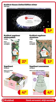 Kruidvat tissues Limited Edition winter, 200 stuks tissues - Voorbeeld van een folder van Kruidvat, geldig van 11.11.2025 | Pagina: 116 | Producten: Kan, Tissues