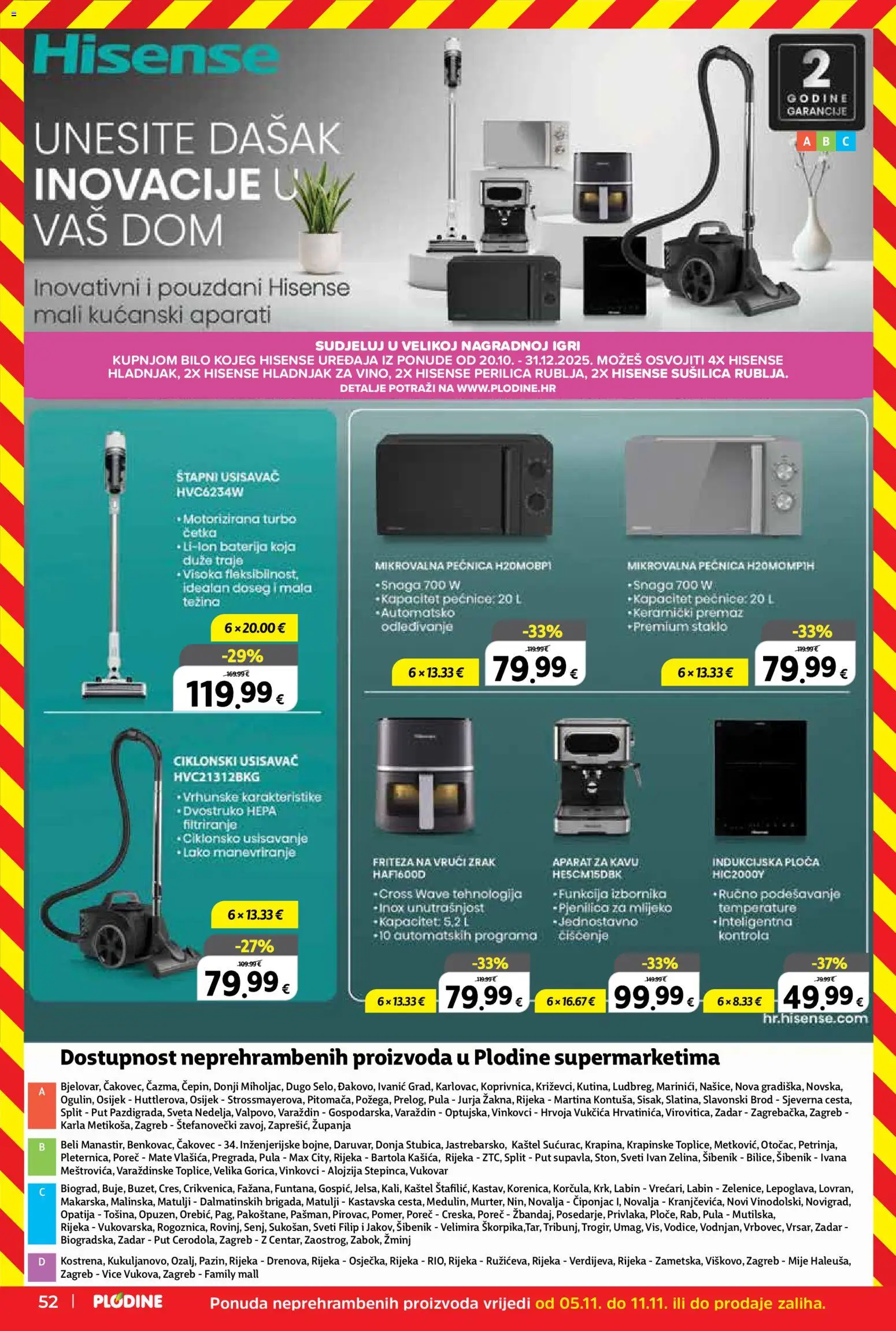 Plodine katalog | vrijedi od 05.11.2025 | Stranica: 52 | Proizvodi: Baterija, Četka, Hladnjak, Sušilica