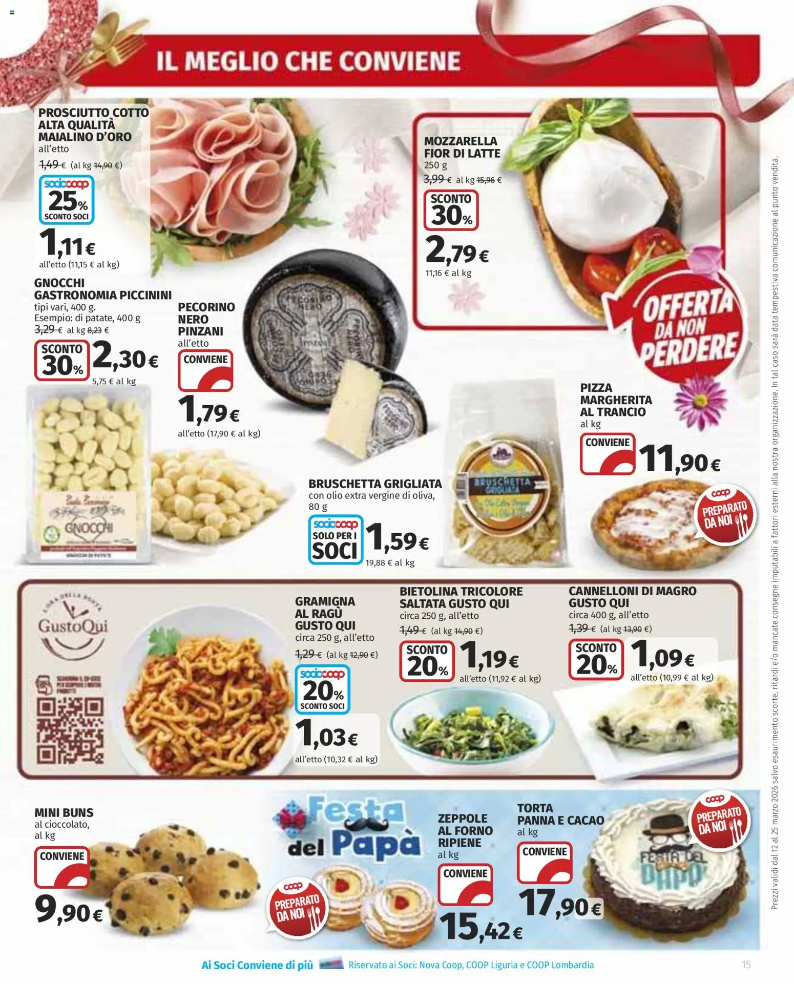 Volantino Ipercoop del 12.03.2026 | Pagina: 15 | Prodotti: Panna, Torta, Cacao, Forno