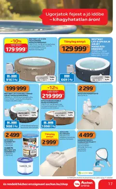 Auchan Kertészet és Szabadidő - amely érvényes a következő dátumtól: 16.04.2026 | Oldal: 17 | Termékek: Medence, Kefe