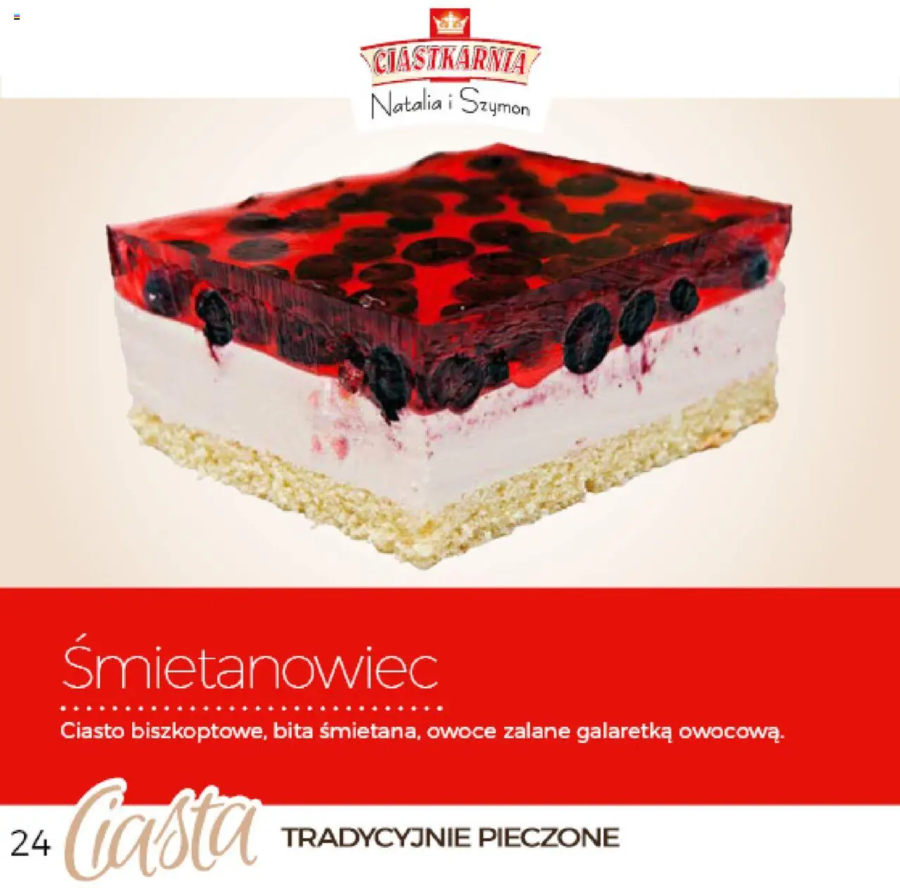 Topaz Gazetka - Ciast od 04.06.2025 | Strona: 24 | Produkty: Ciasto karmelowe, Ciasto
