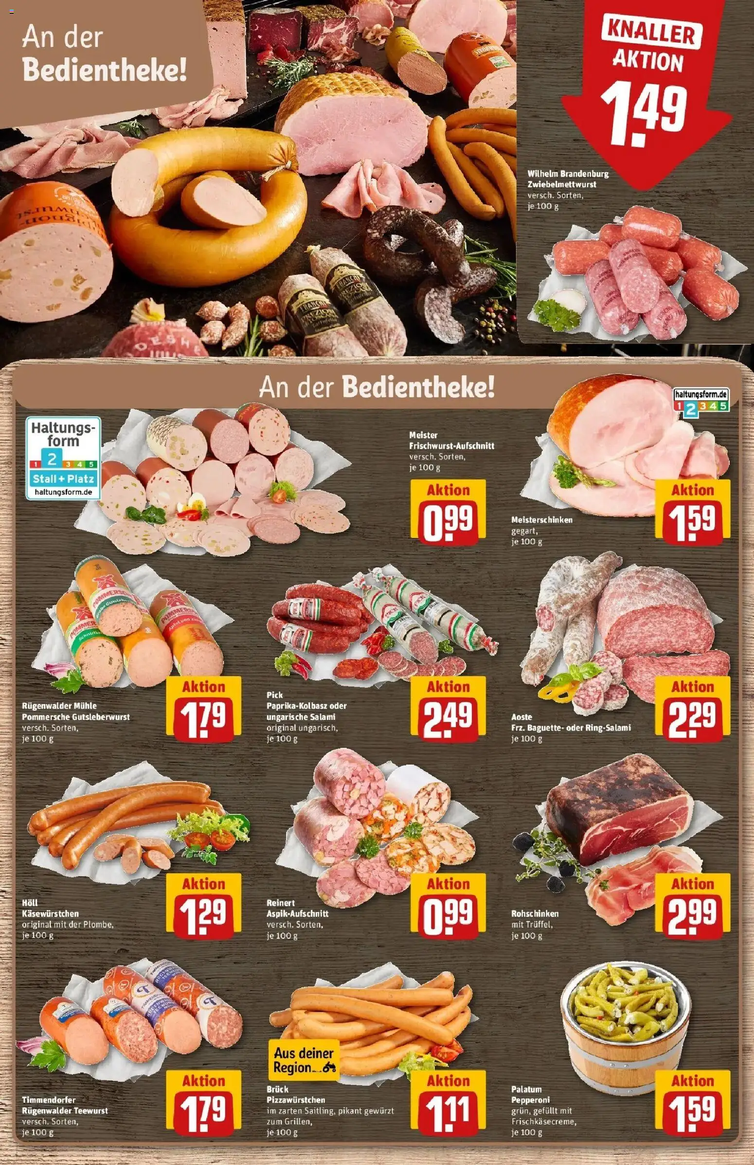 Rewe Prospekt Heidelberg / Rohrbach	 – gültig ab 30.03.2026 | Seite: 14 | Produkte: Mühle, Baguette, Salami, Pizza