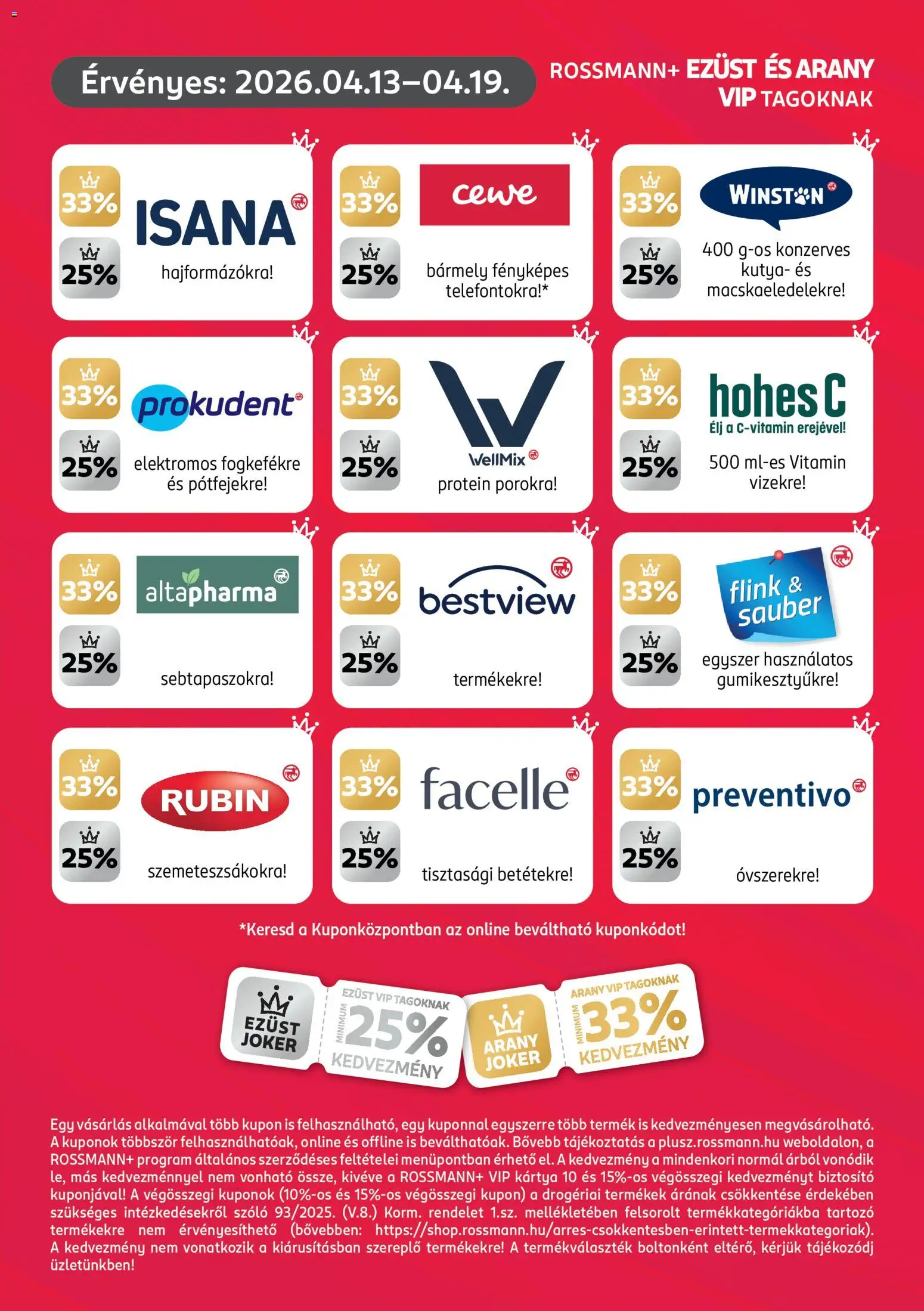 Rossmann akciós ujság - amely érvényes a következő dátumtól: 13.04.2026 | Oldal: 3 | Termékek: Szőlő, Hohes c, Protein