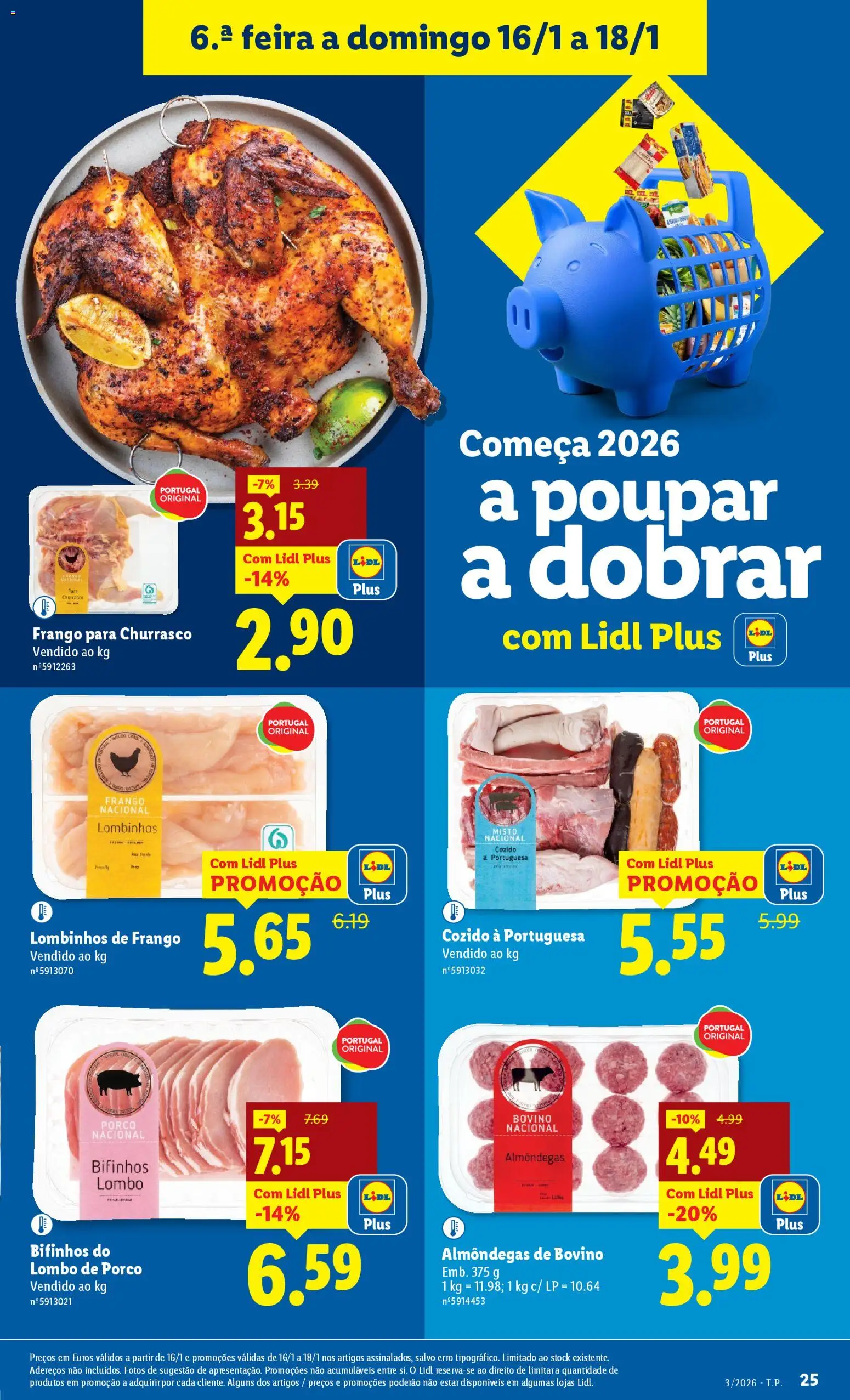 Lidl folheto │ válido de 12.01.2026 | Página: 25 | Produtos: Frango, Lombo