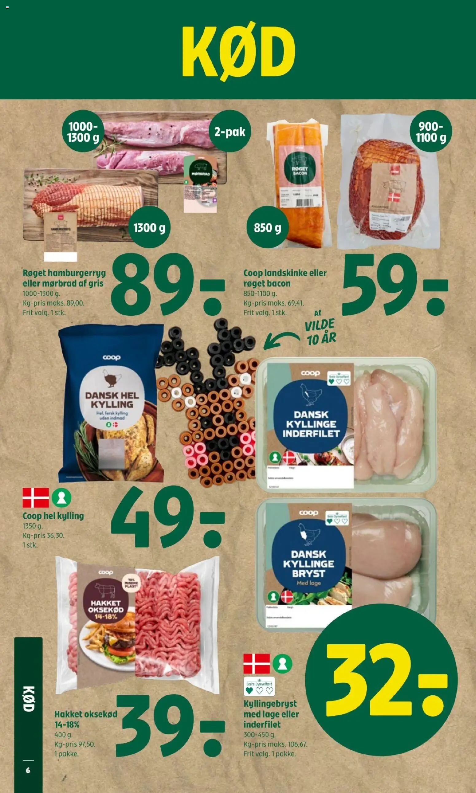 Coop 365 tilbudsavis – gyldig fra 18.12.2025 | Side: 8 | Produkter: Oksekød, Bacon, Hamburgerryg