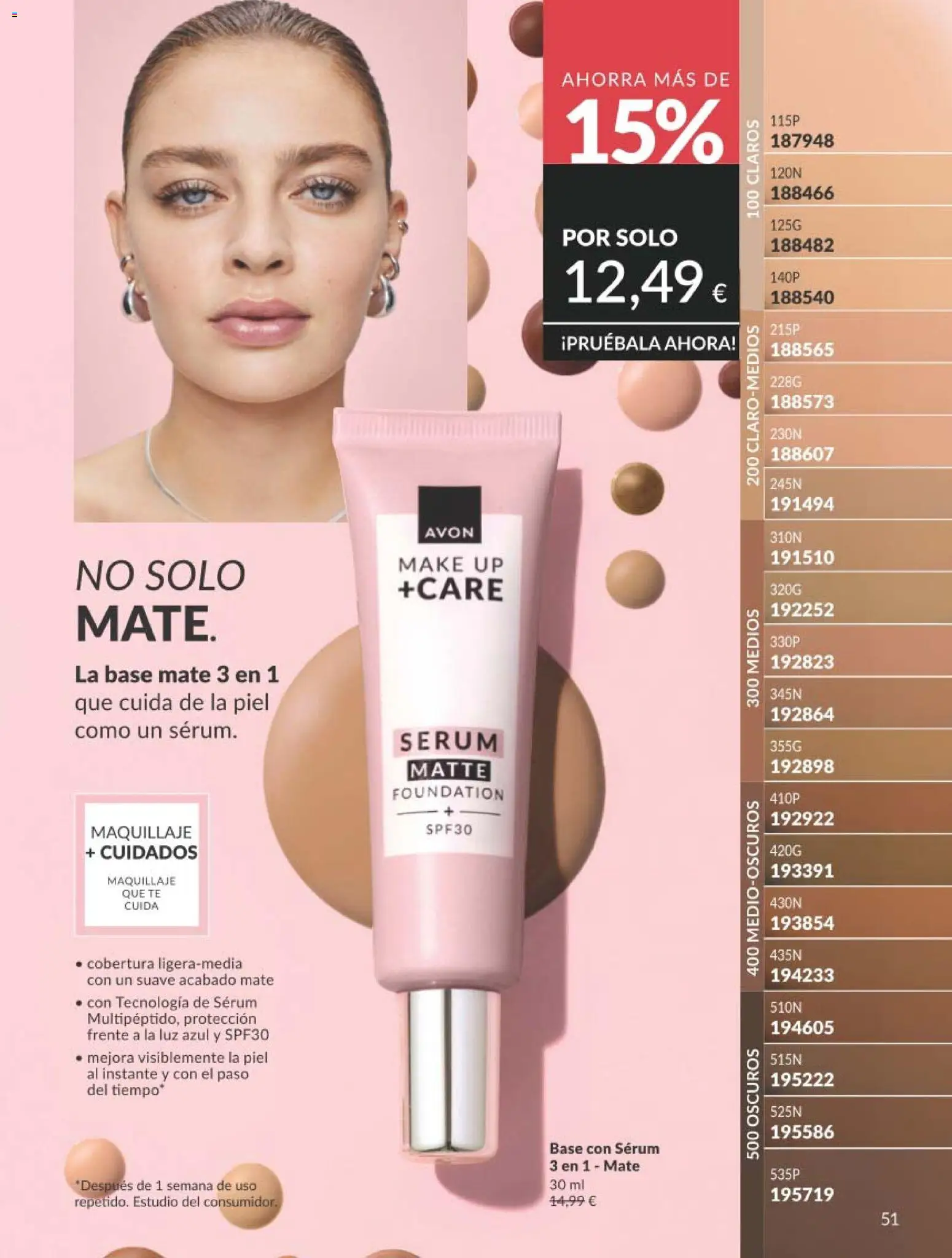 Catálogo AVON campaña 1 │ válido desde el 01.01.2026 | Página: 51 | Productos: Maquillaje, Sérum, Té