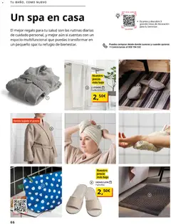 Vista previa Catálogo IKEA Accesorios y decoración válido desde el 01.02.2026 | Página: 66 | Productos: Toalla de baño, Pantuflas, Baño