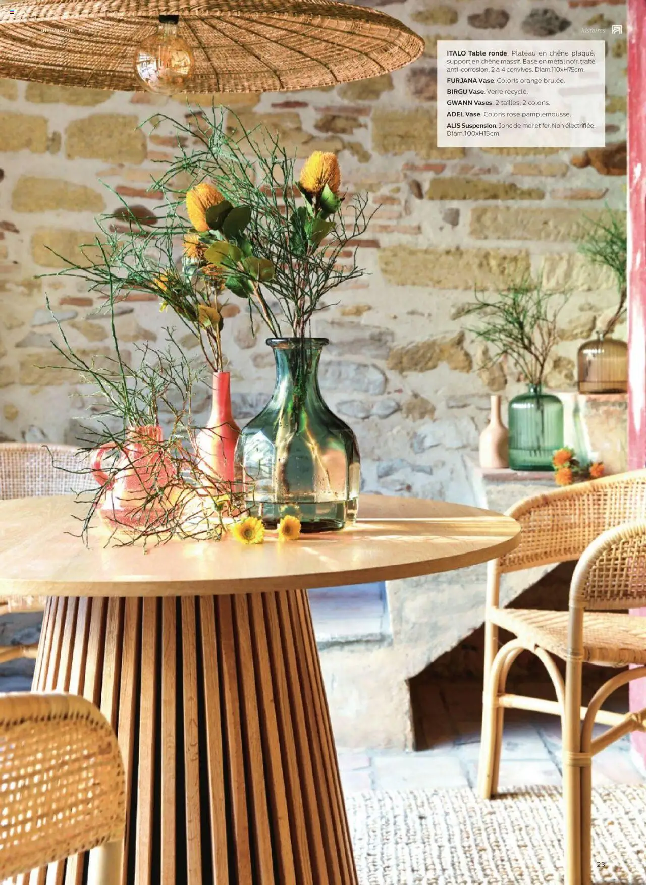 {H1} | Page: 23 | Produits: Orange, Base, Plateau, Table