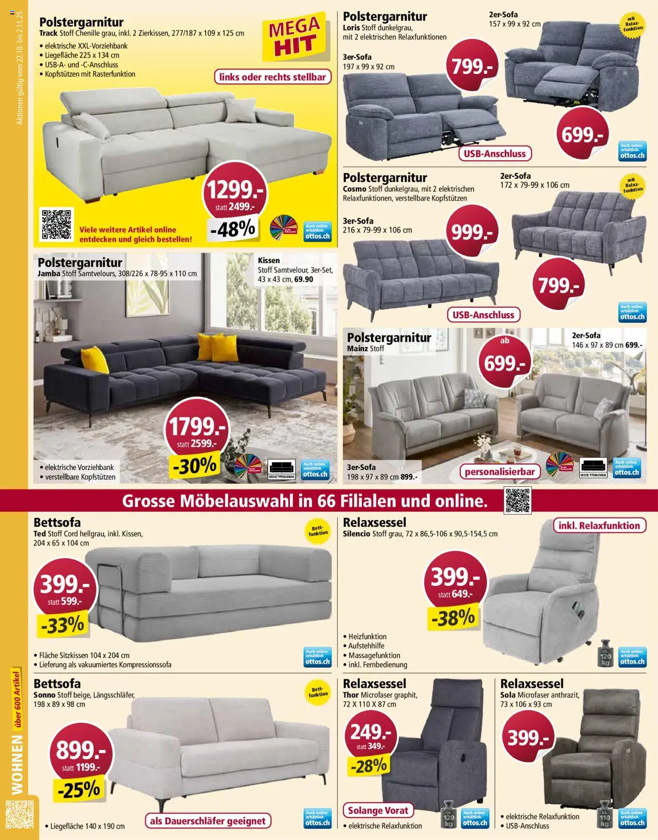 Otto's Aktionen – gültig ab 22.10.2025 | Seite: 12 | Produkte: Kissen, Relaxsessel