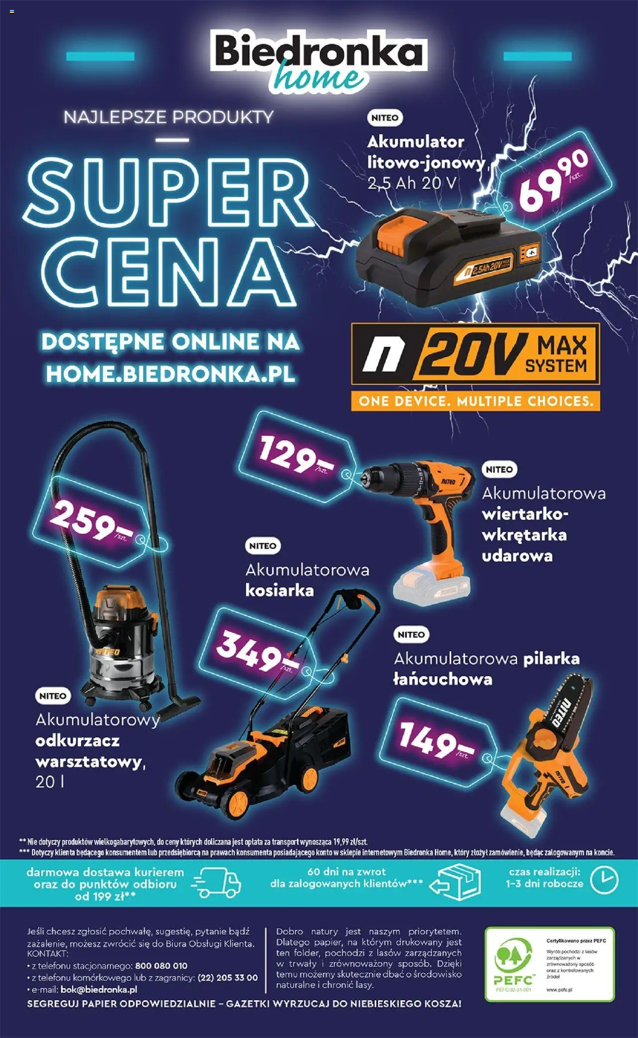 Biedronka gazetka - Hity i inspiracje od 15.09.2025 | Strona: 47 | Produkty: Odkurzacz, Cleaner, Kosiarka
