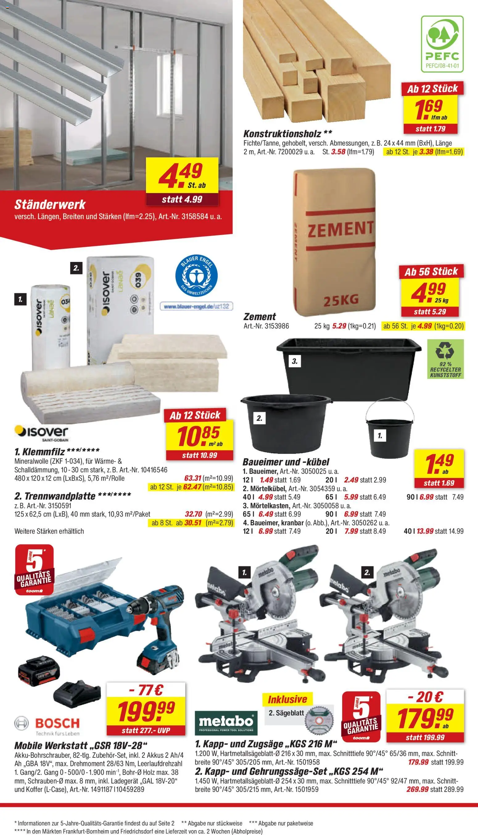 Toom Baumarkt Prospekt 	 – gültig ab 28.02.2026 | Seite: 10 | Produkte: Bosch, Koffer, Ladegerät