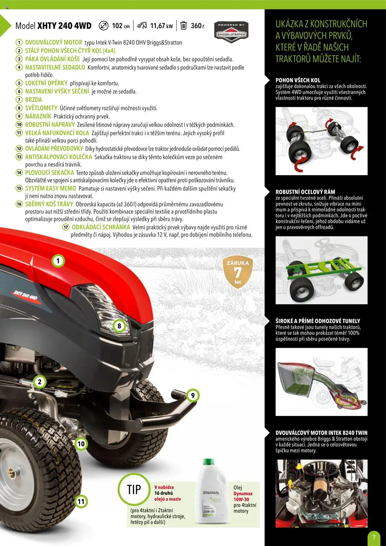 Mountfield katalog 2025 od 16.04.2025 | Strana: 7 | Produkty: Olej, Zásuvka, Koš, Kola