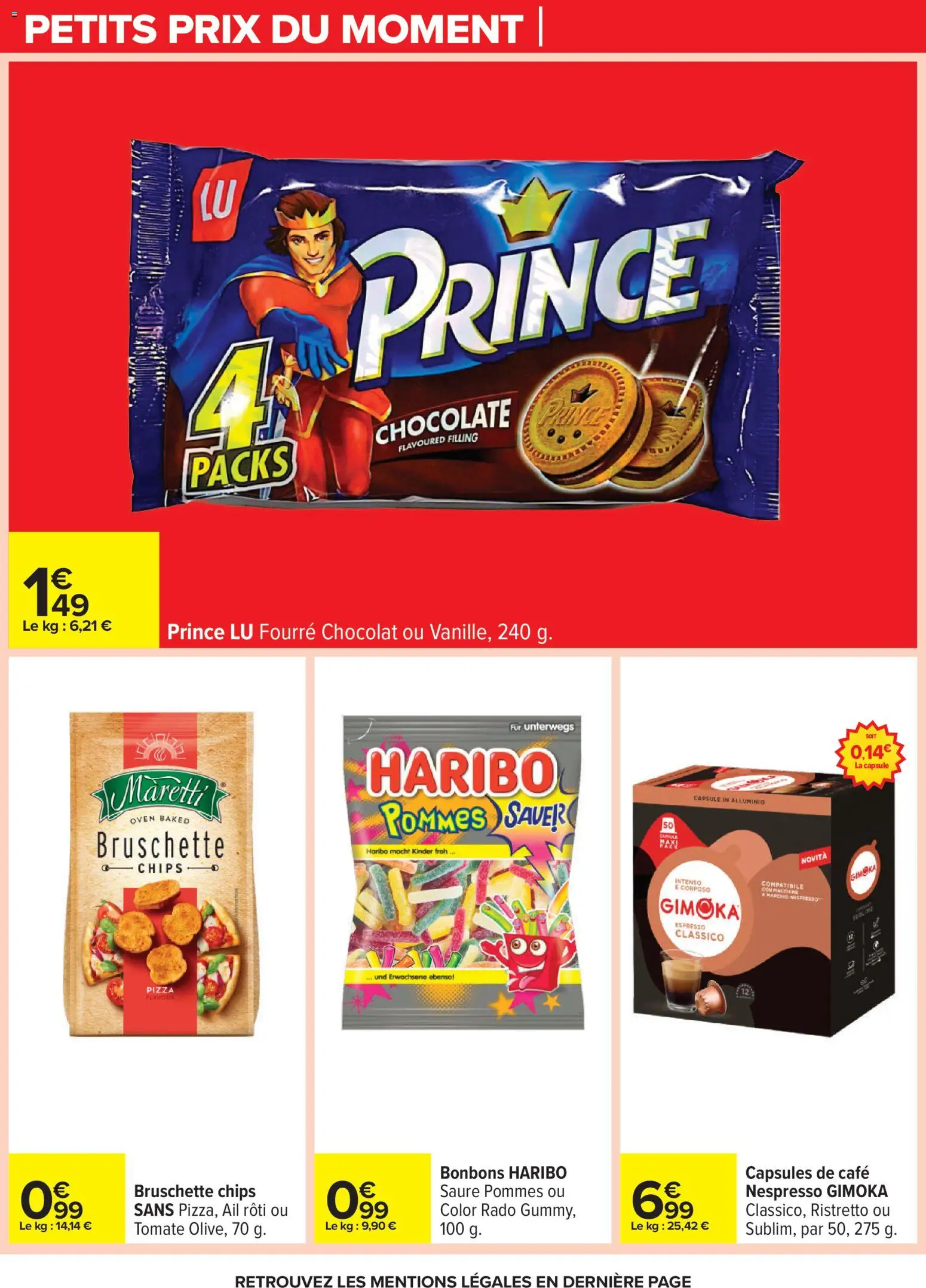 {H1} | Page: 60 | Produits: Café, Chocolat, Pizza, Chips