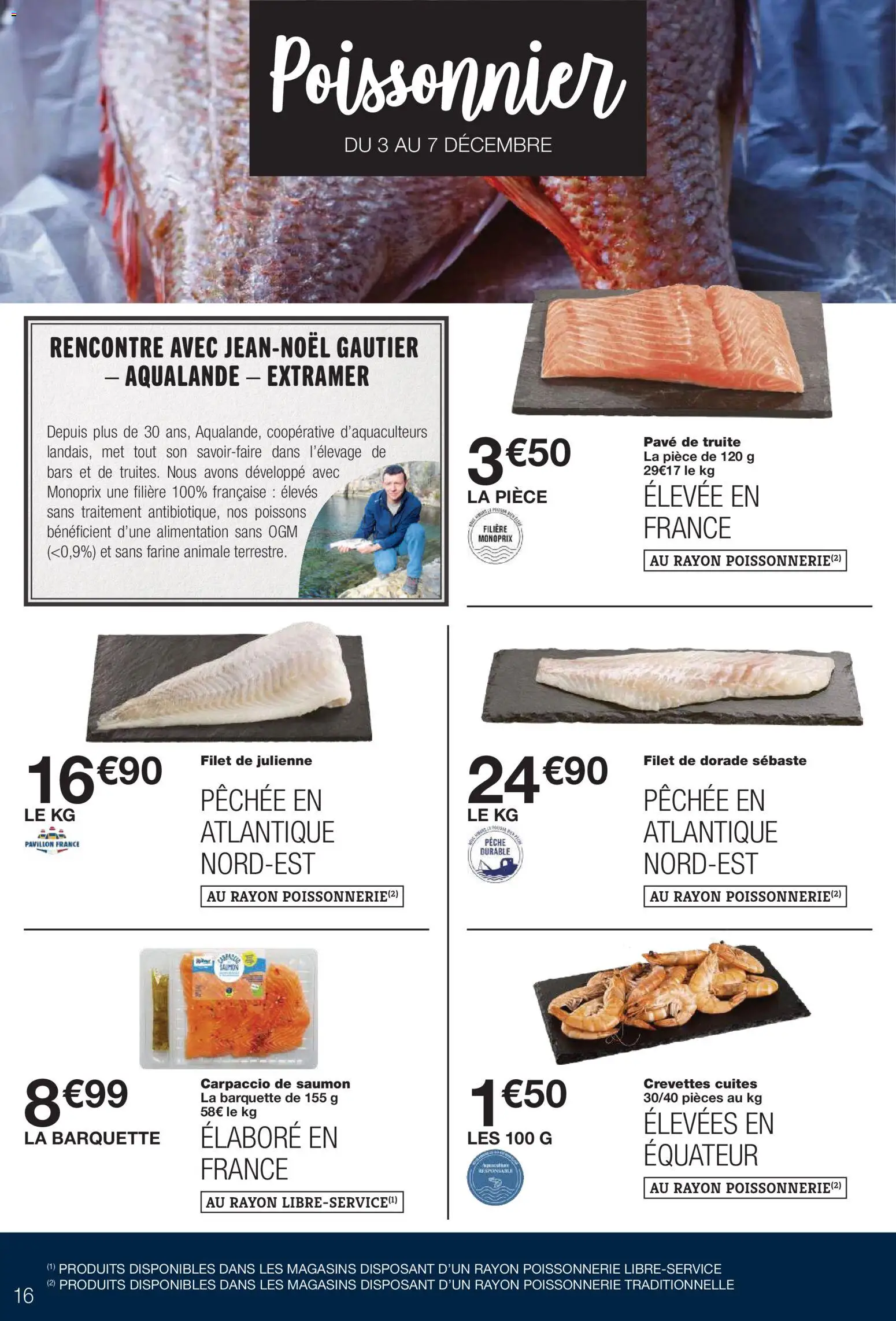 {H1} | Page: 16 | Produits: Pêche, Farine, Poissonnerie, Crevettes