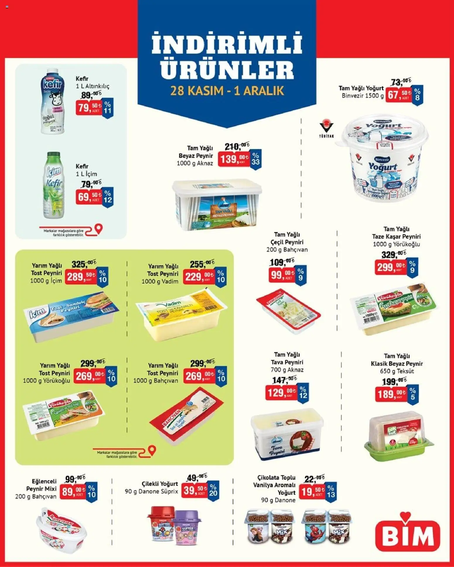 BİM İndirimli Ürünler - 28.11.2025 tarihinden itibaren geçerlidir | Sayfa: 3
