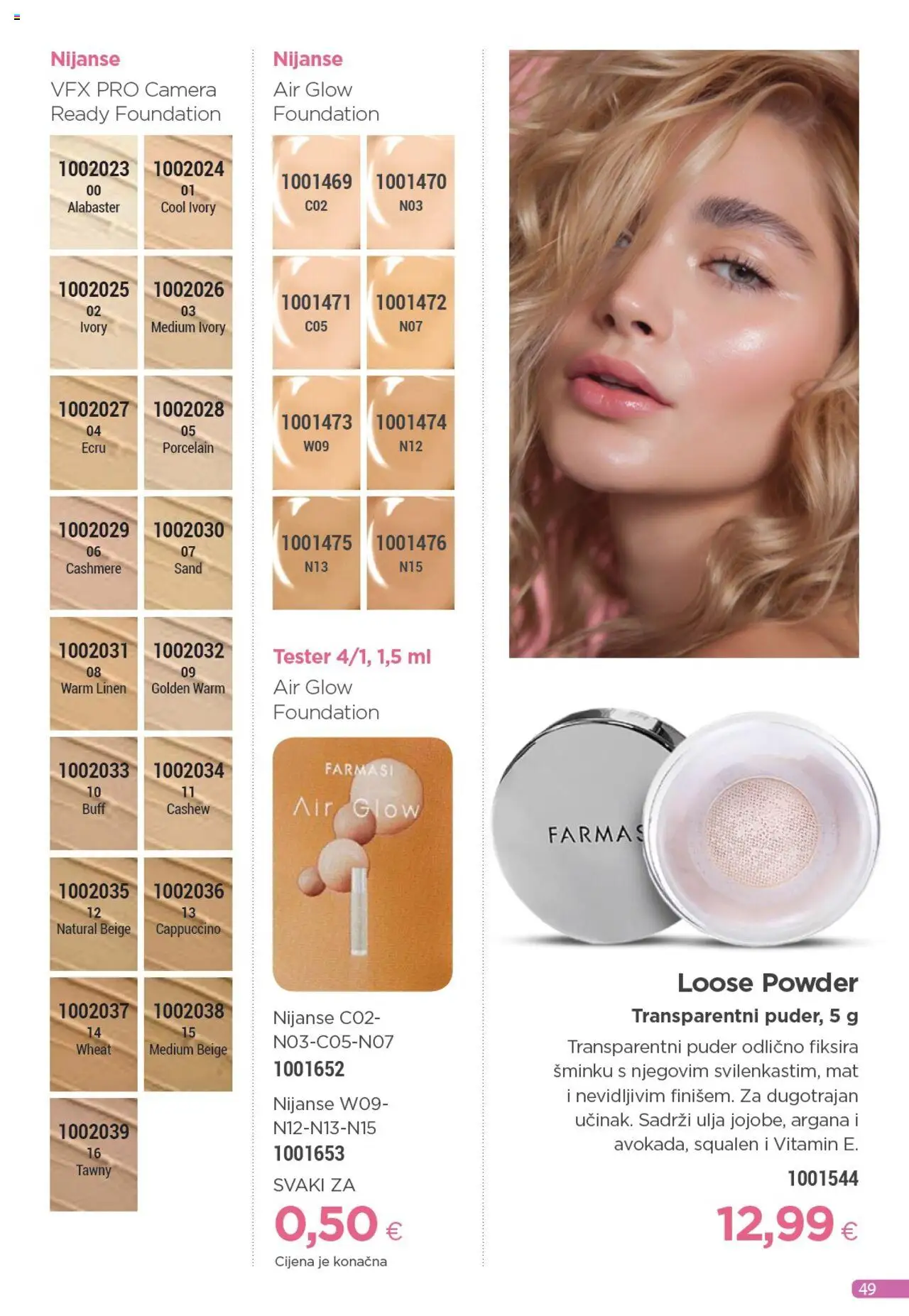 Farmasi katalog | vrijedi od 01.08.2025 | Stranica: 49 | Proizvodi: Puder, Cappuccino