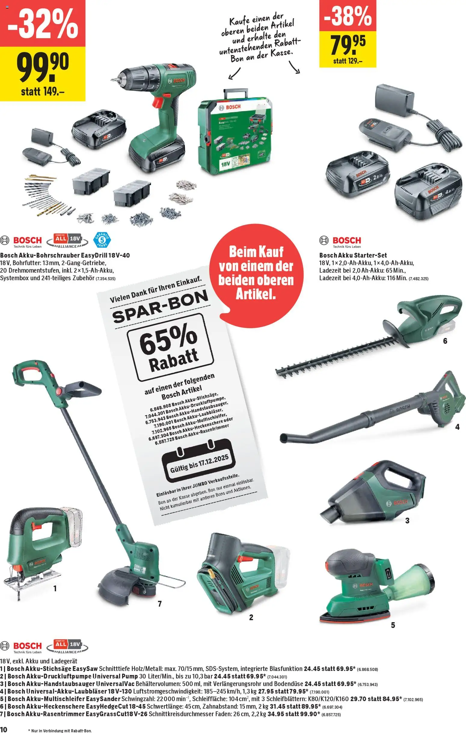 Jumbo Aktionen – gültig ab 20.11.2025 | Seite: 10 | Produkte: Ladegerät, Bosch