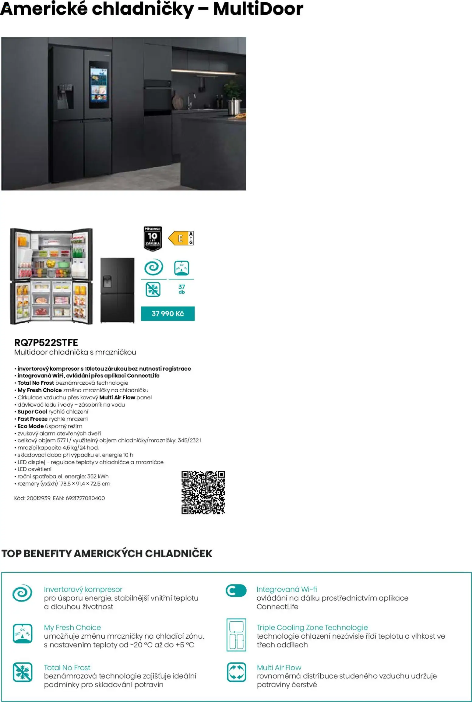 Möbelix leták - Hisense od 01.09.2025 | Strana: 12 | Produkty: Chladnička, Kompresor, Potraviny, LED