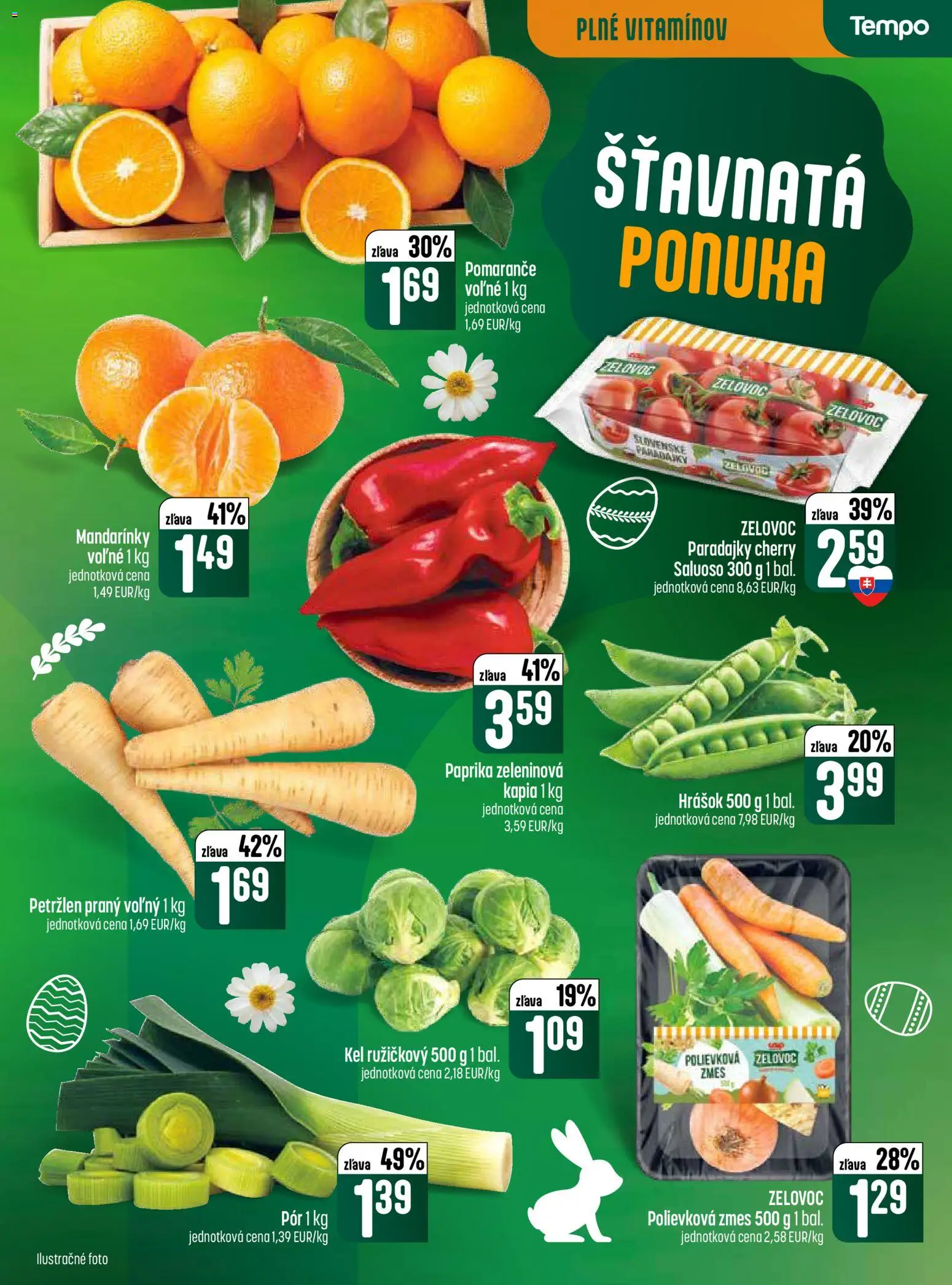 Nové COOP Jednota akcie – leták je platný od 19.03.2026 | Strana: 9 | Produkty: Paprika, Kel, Hrášok, Petržlen
