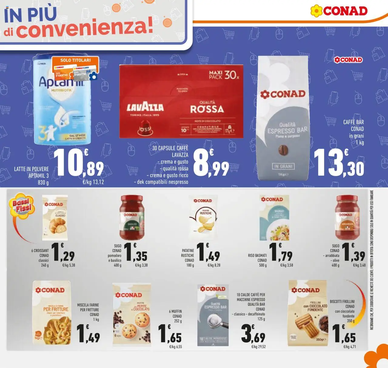 Volantino Conad del 13.08.2025 | Pagina: 25 | Prodotti: Biscotti, Olive, Basilico, Sugo
