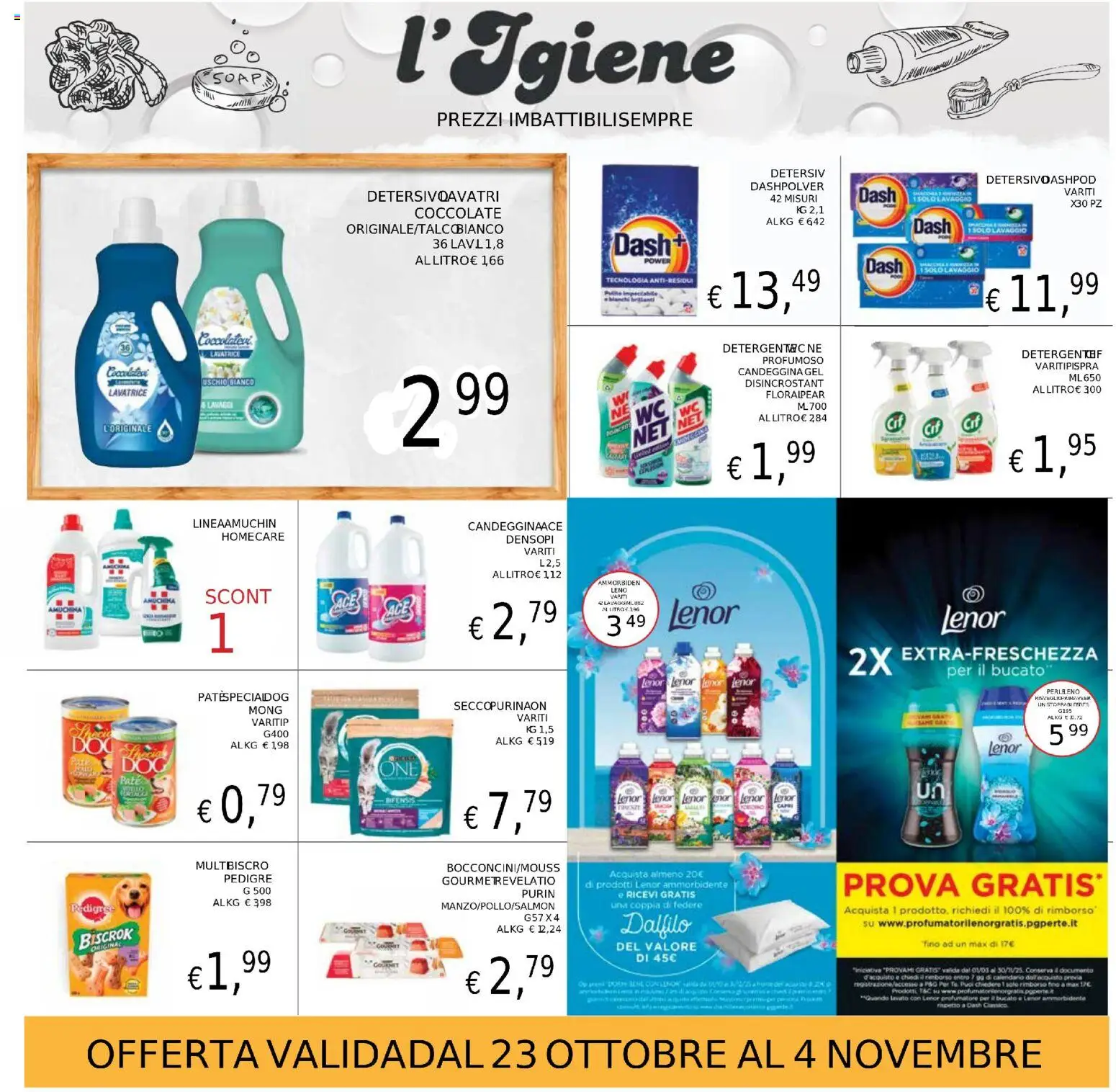 Volantino Coal del 23.10.2025 | Pagina: 25 | Prodotti: Ammorbidente, Tè, Candeggina, Lavatrice