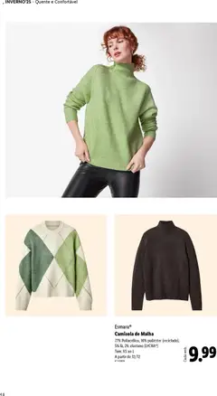 Pré-visualização Camisola de Malha, 77% Poliacrílico, 16% poliéster (reciclado), 5% lã, 2% elastano (LYCRA®), Tam. XS ao L, A partir de 12/12 válido de 01.12.2025 | Página: 48 | Produtos: Camisola