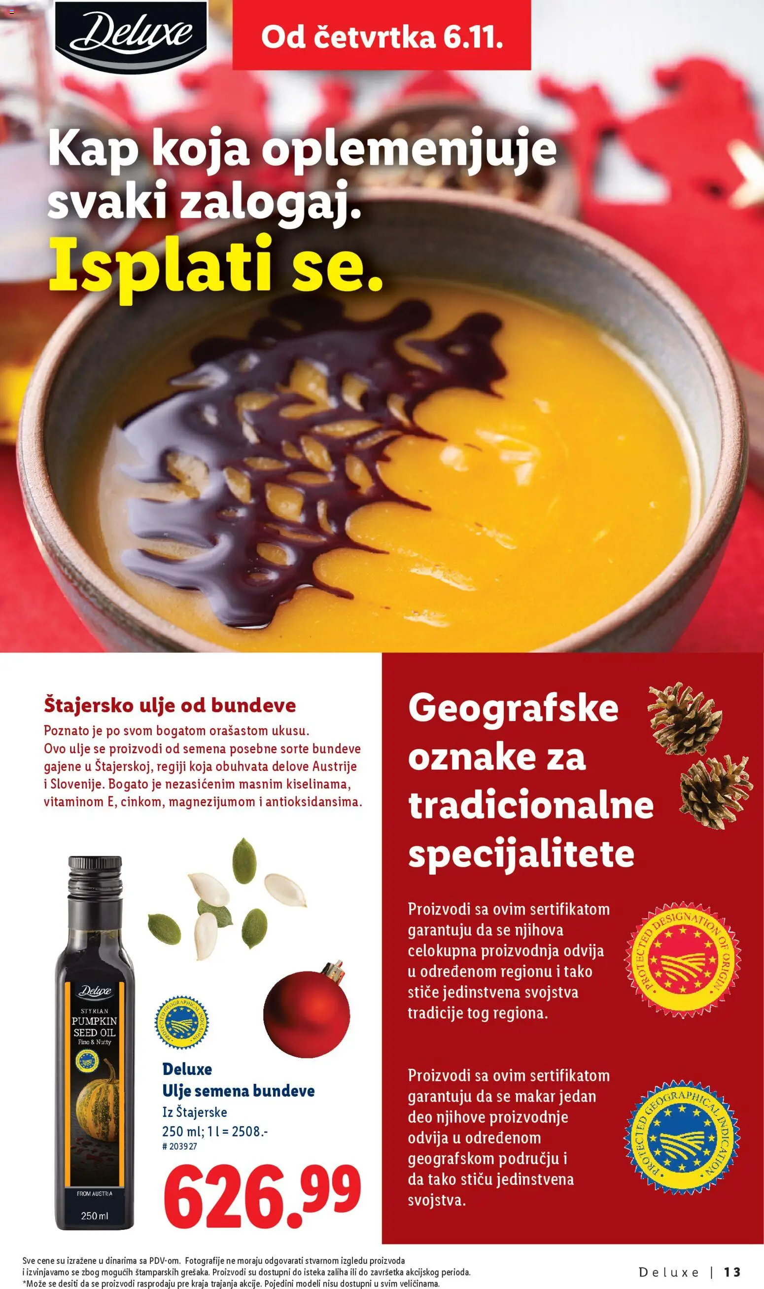 Lidl katalog - važi od 06.01.2026 | Strana: 13 | Proizvode: Ulje