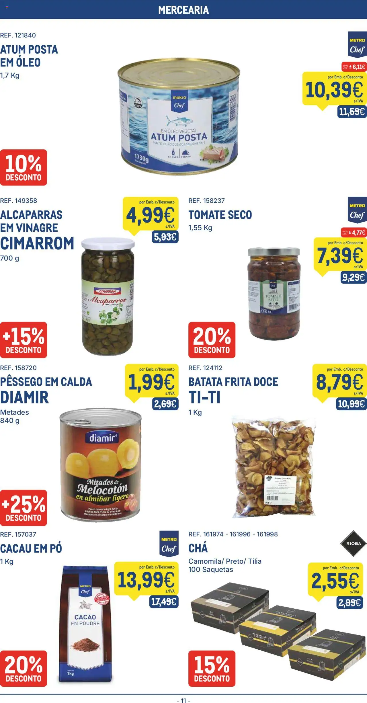 Makro folheto │ válido de 09.09.2025 | Página: 11 | Produtos: Vinagre, Batata, Tomate, Alcaparras