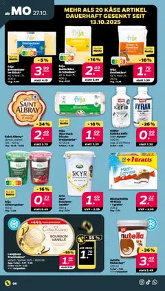 Netto Prospekt 	 ab 27.10.2025 gültig | Seite: 6 | Produkte: Kefir, Eier, Skyr, Bourbon