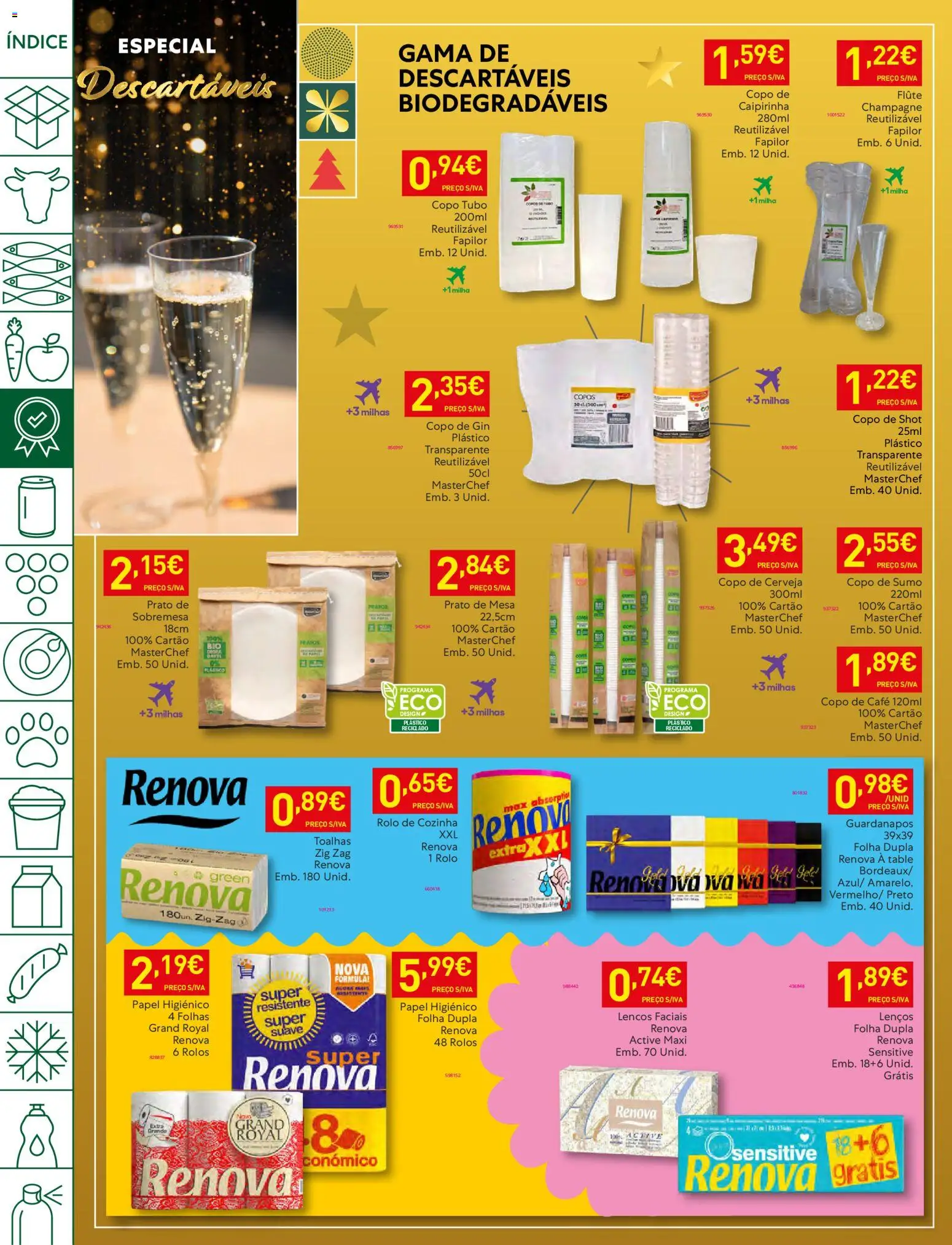 Recheio folheto │ válido de 23.12.2025 | Página: 32 | Produtos: Papel higiénico, Champagne, Sumo, Gin