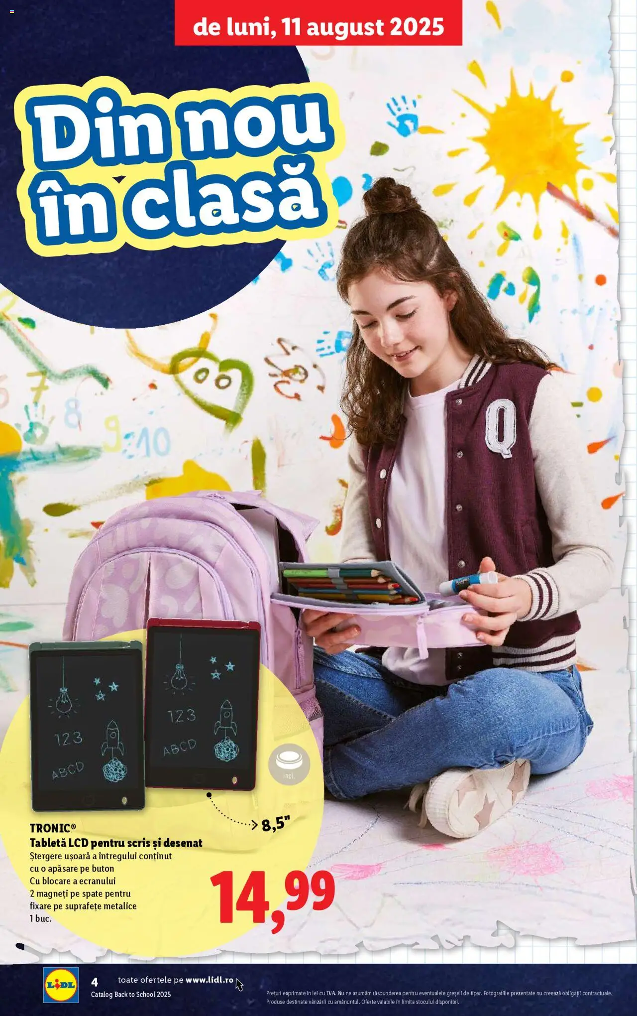 Lidl - Din nou la școală! – valabil de la 11.08.2025 | Pagină: 4 | Produse: Tabletă