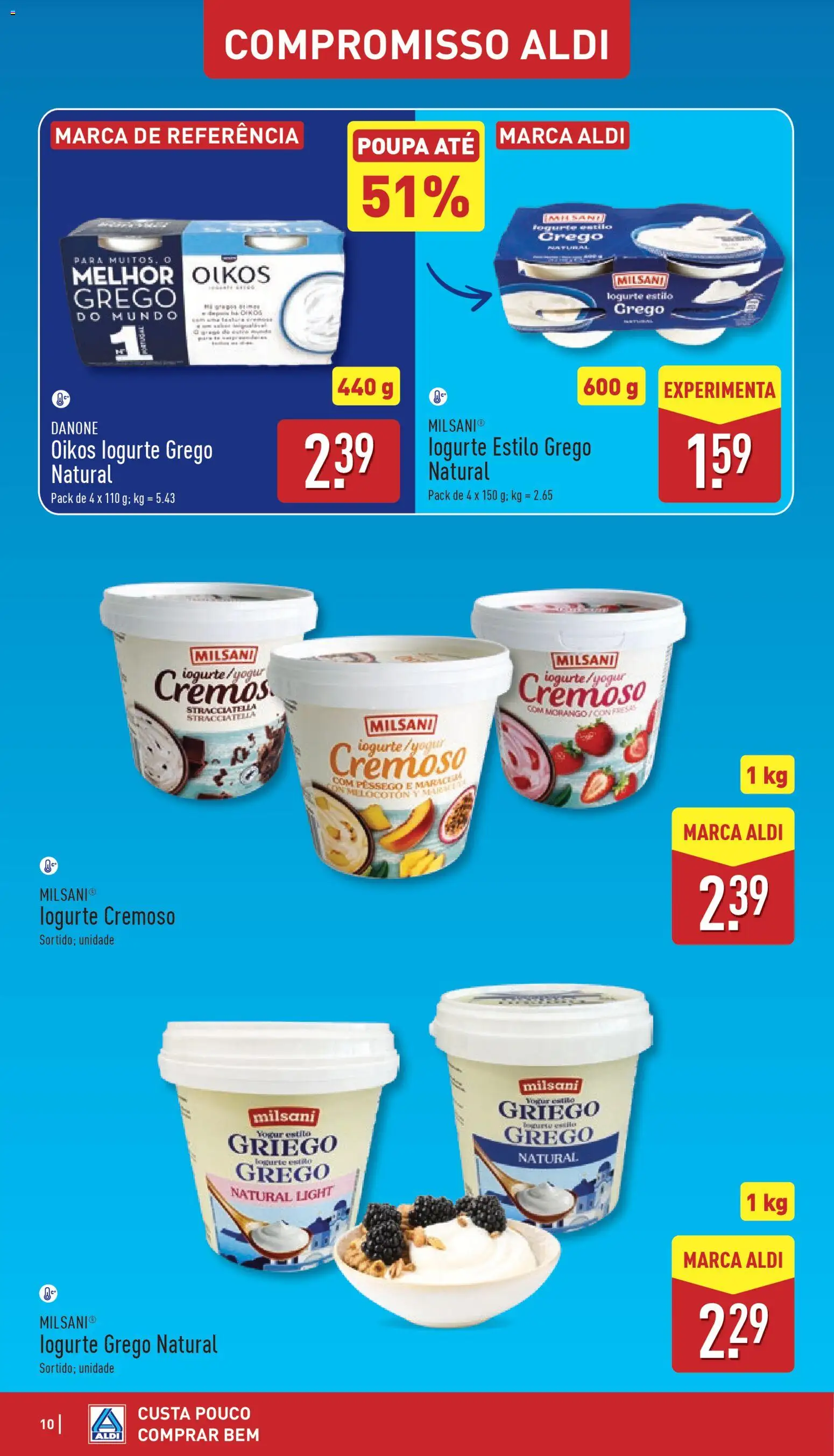 Aldi folheto │ válido de 05.01.2026 | Página: 10 | Produtos: Iogurte
