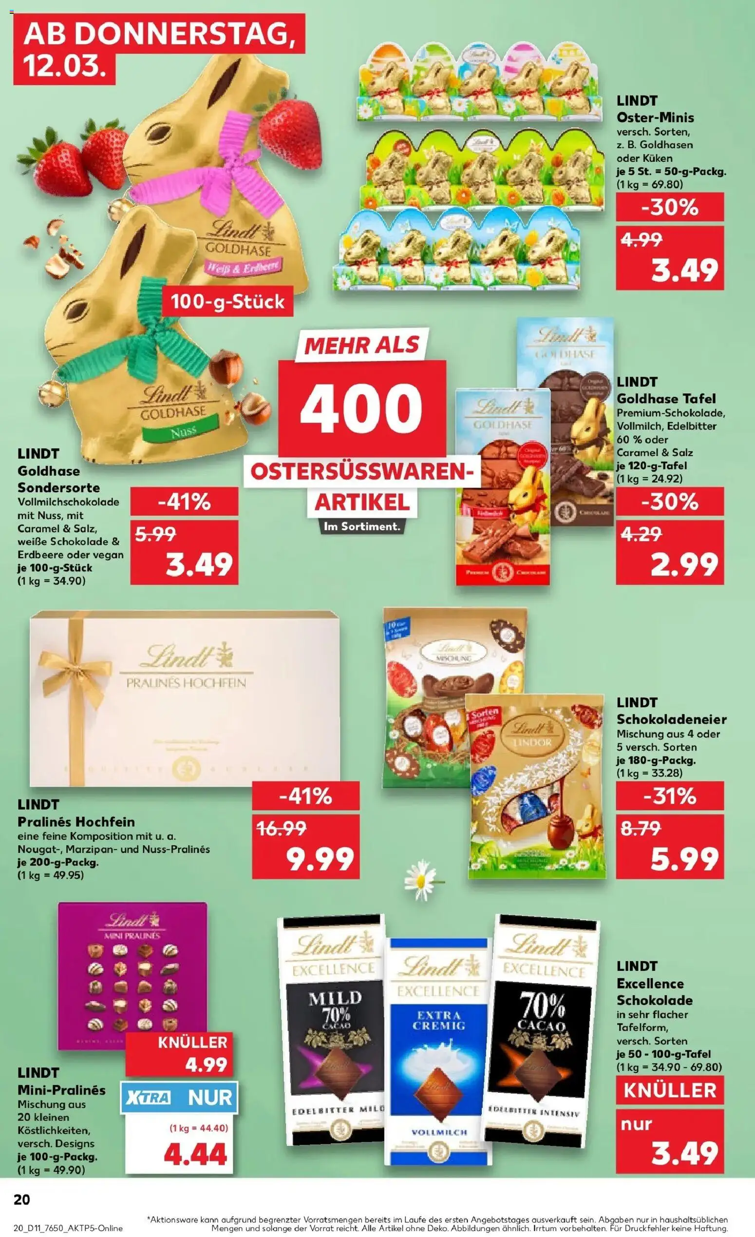 Kaufland Prospekt Markt Schwaben	 – gültig ab 09.03.2026 | Seite: 32 | Produkte: Schokolade, Salz, Lindt