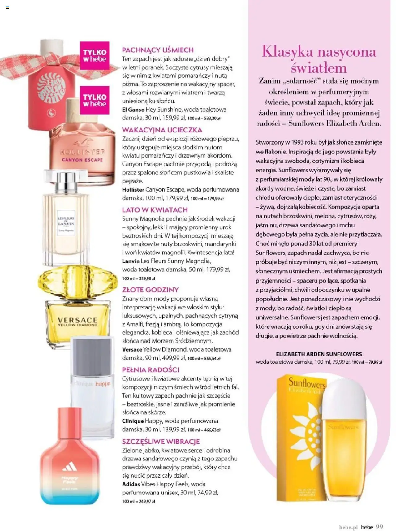 Hebe Gazetka - Magazyn od 01.07.2025 | Strona: 99 | Produkty: Cytryna, Zapach, Woda toaletowa, Woda