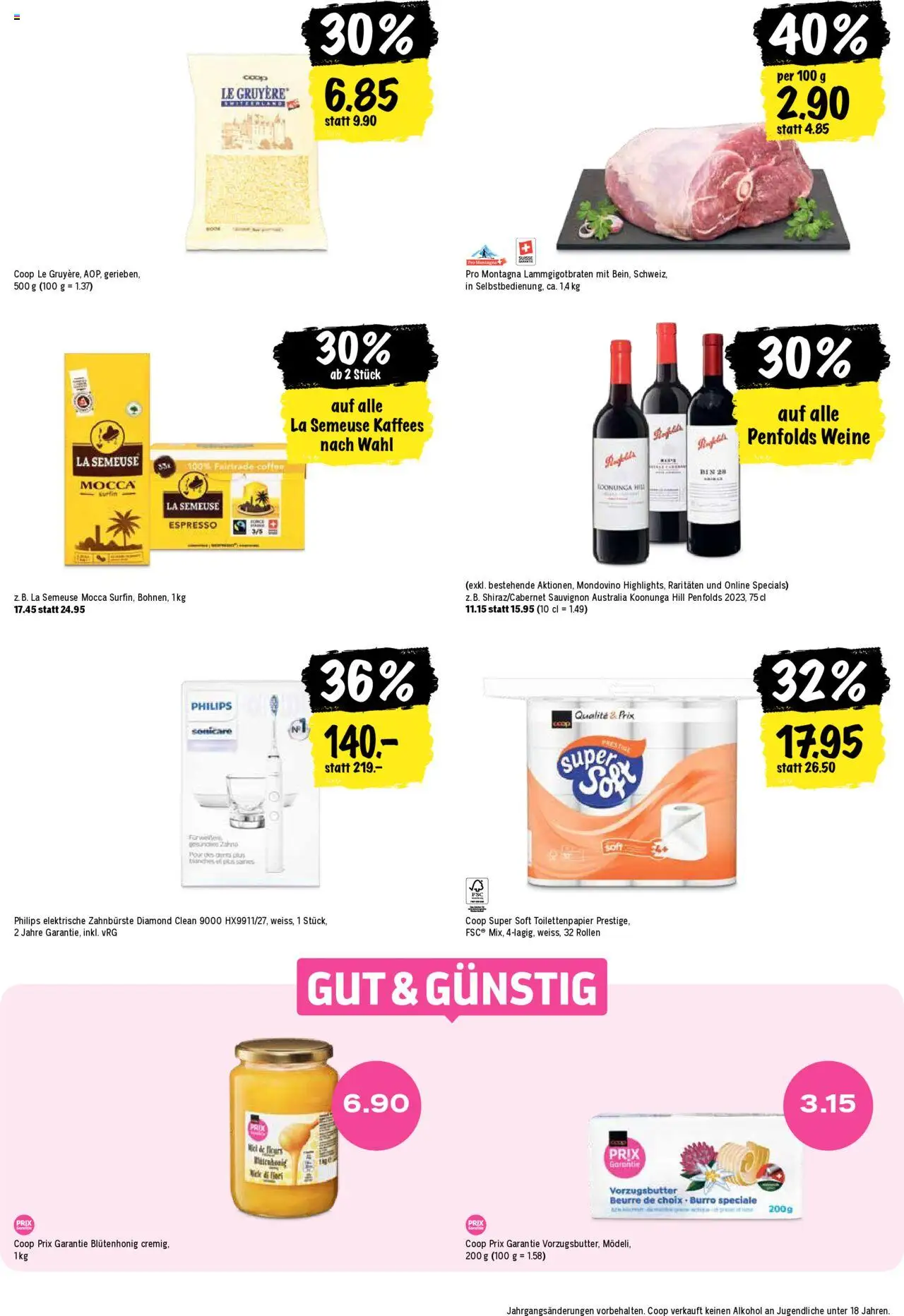 Coop Aktionen – gültig ab 16.10.2025 | Seite: 22 | Produkte: Elektrische zahnbürste, Zahnbürste, Butter, Toilettenpapier