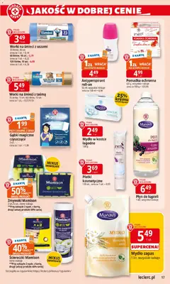 Pogląd oferty "E.Leclerc Gazetka" - ważna od 13.01.2026 | Strona: 17 | Produkty: Karta, Porzeczka, Babka, Gąbka