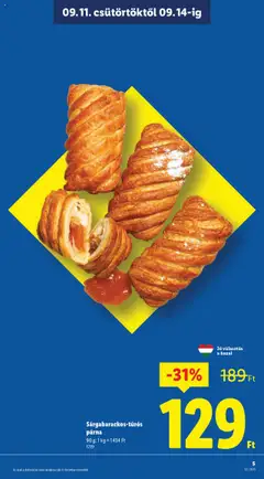 Lidl akciós ujság - amely érvényes a következő dátumtól: 11.09.2025 | Oldal: 5 | Termékek: Párna