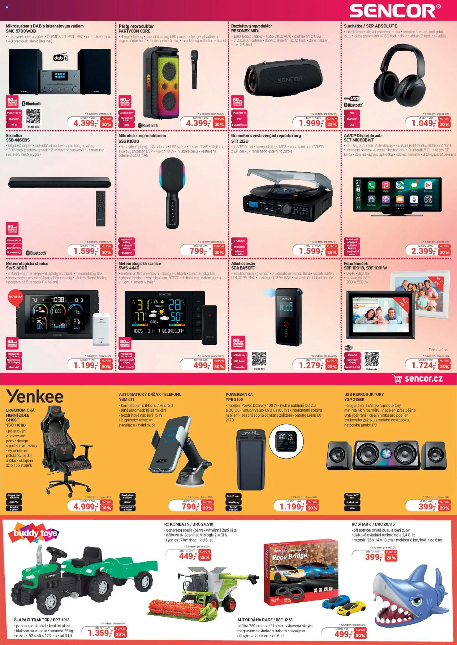 Planeo Elektro leták od 08.12.2025 | Strana: 4 | Produkty: Audio, Šlapací traktor, Fotorámeček, LED