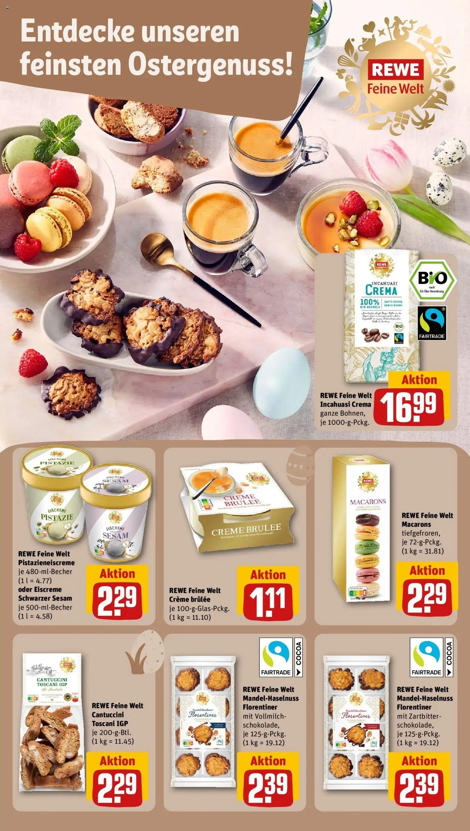 Rewe Prospekt Merseburg	 – gültig ab 23.03.2026 | Seite: 23 | Produkte: Eiscreme, Creme, Creme brulee