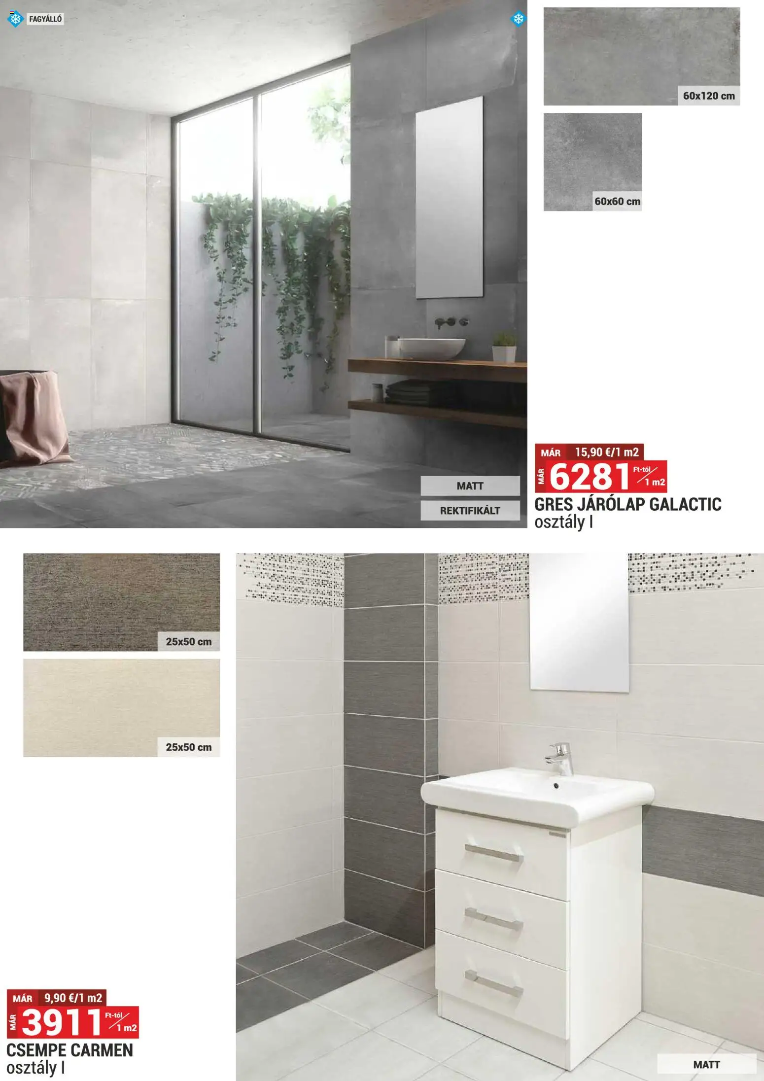 Merkury Market akciós ujság - amely érvényes a következő dátumtól: 01.11.2025 | Oldal: 33 | Termékek: Gres, Járólap, Csempe