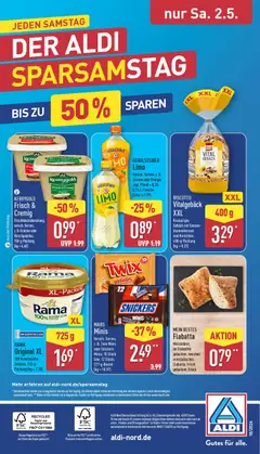 Aldi Prospekt 	 ab 27.04.2026 gültig | Seite: 32 | Produkte: Snickers, Mars, Zitrone, Gerolsteiner