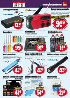 Dirk folder week 18 - Voorbeeld van een folder van Dirk, geldig van 29.04.2026 | Pagina: 27 | Producten: Zak, Zaklamp, Batterijen