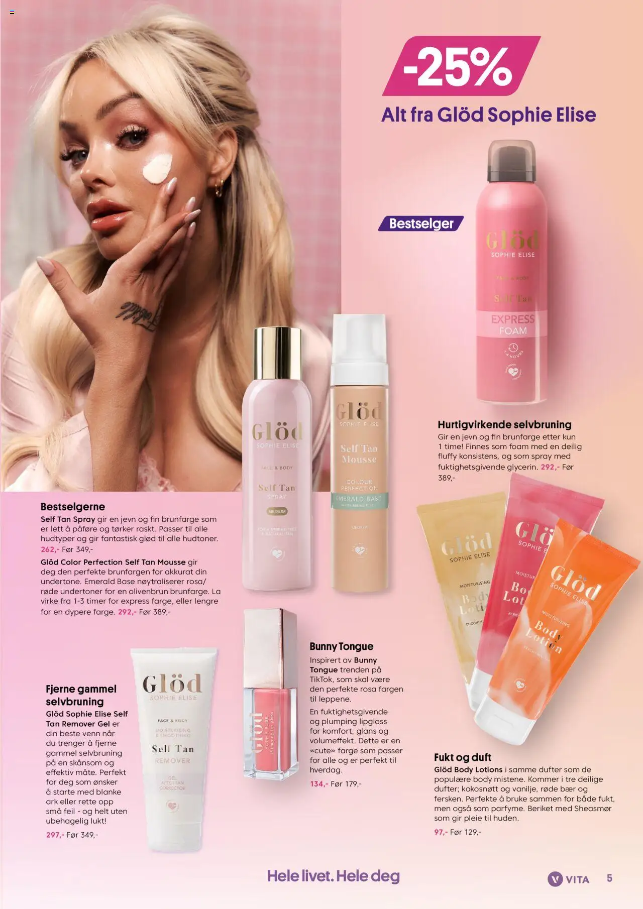  | Side: 5 | Produkter: Portail, Selvbruning, Суміш дитяча, Lipgloss