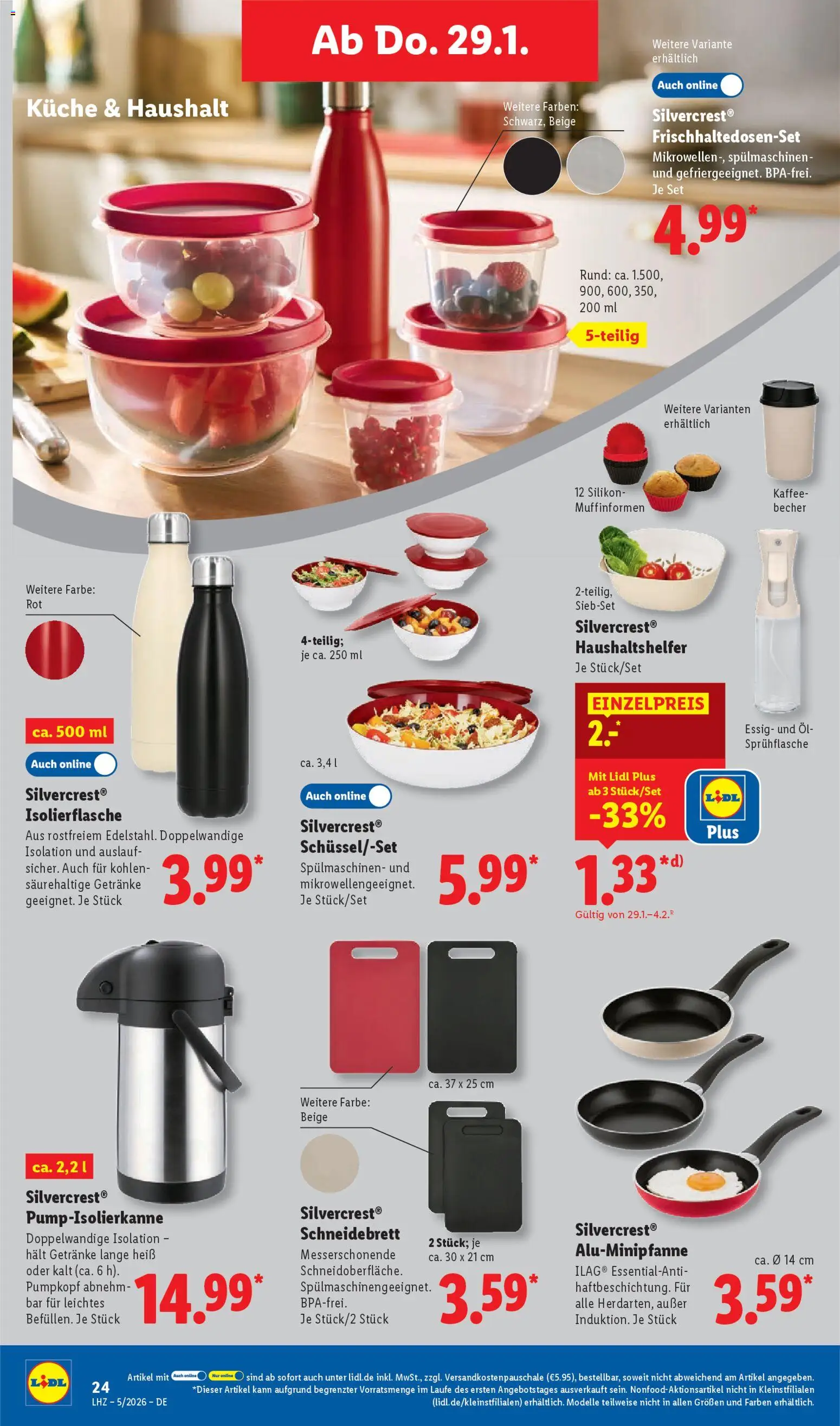 Lidl Prospekt Uffenheim – gültig ab 26.01.2026 | Seite: 46 | Produkte: Öl, Kaffee, Essig, Küche