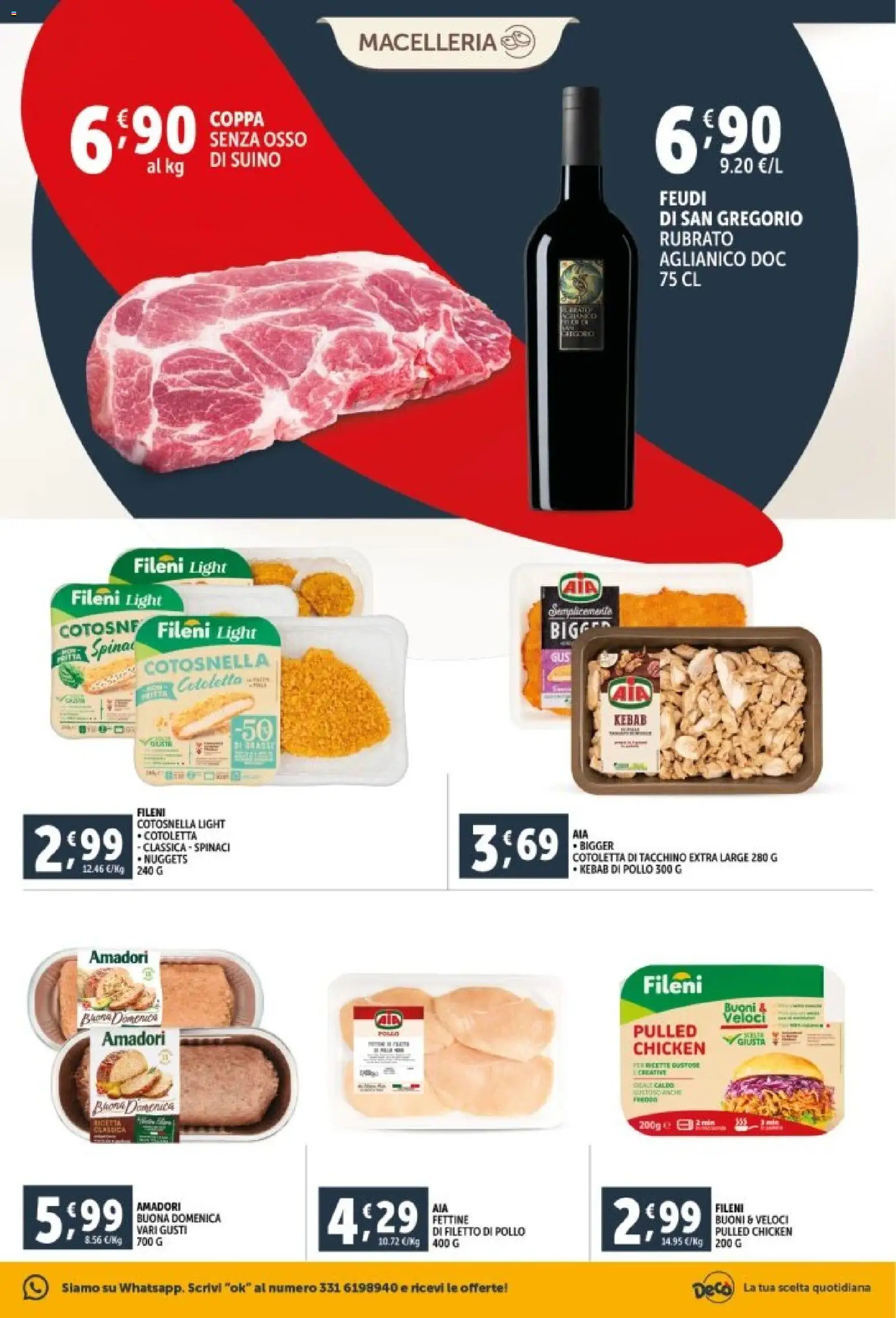 Volantino Decò del 29.12.2025 | Pagina: 7 | Prodotti: Pollo, Suino, Tacchino, Spinaci