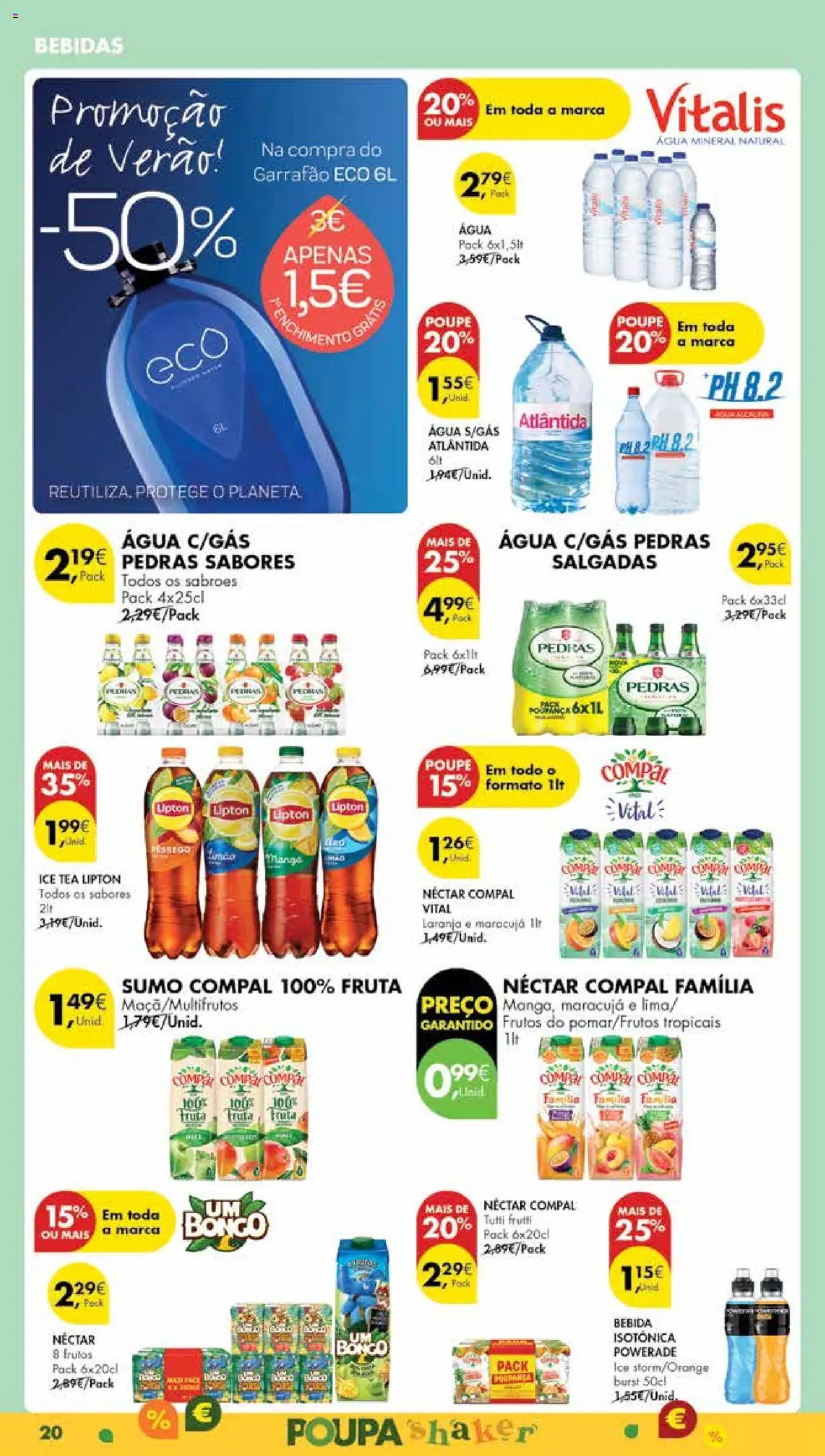 Pingo Doce Poupe Esta Semana Madeira │ válido de 05.08.2025 | Página: 20 | Produtos: Agua, Sumo, Truta, Bebida